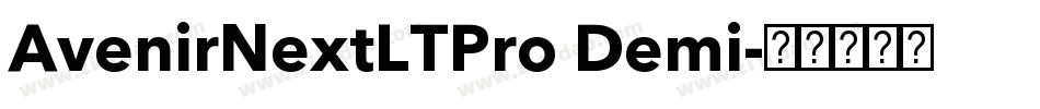 AvenirNextLTPro Demi字体转换